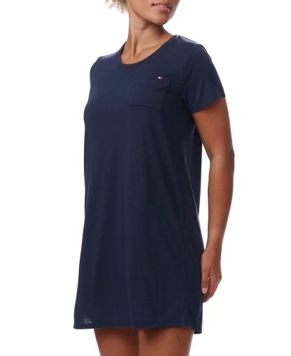 Tommy Hilfiger Women's Short-Sleeve Crewneck Sleepshirt - Sky Captain