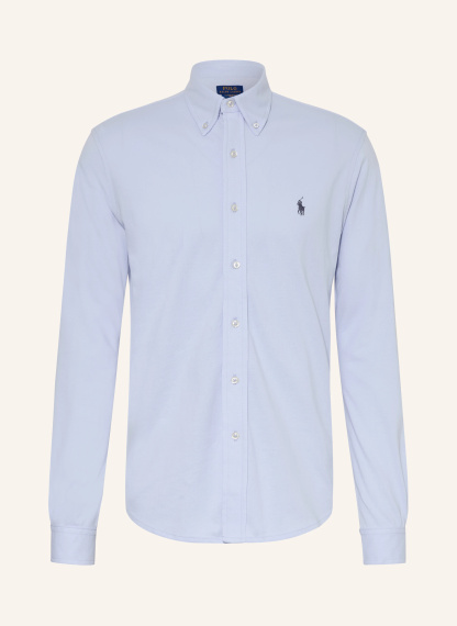 POLO RALPH LAUREN Piqué-Hemd Custom Fit – HELLBLAU