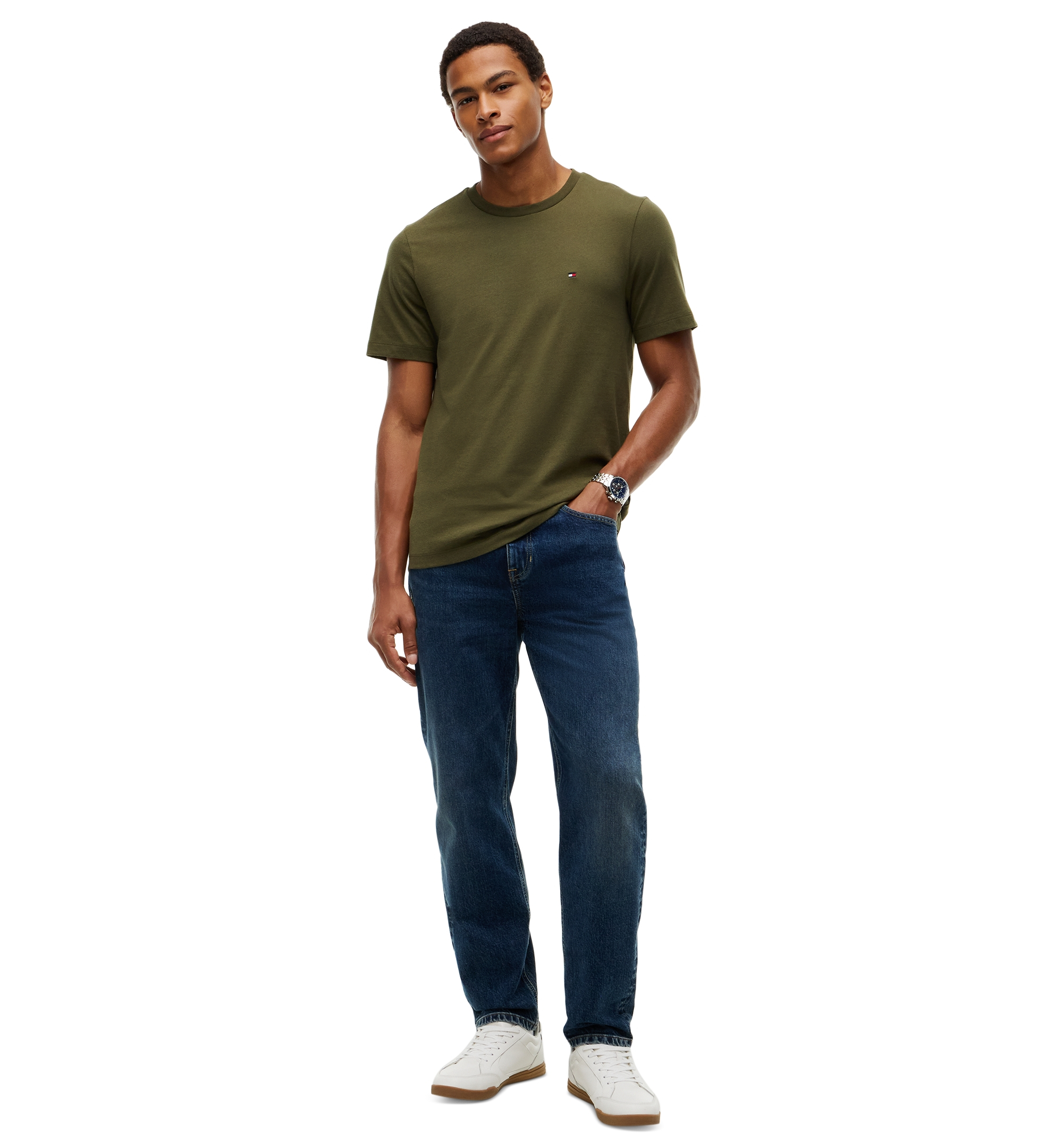 Tommy Hilfiger Men's Essential Regular-Fit T-Shirt - Huntsman Green