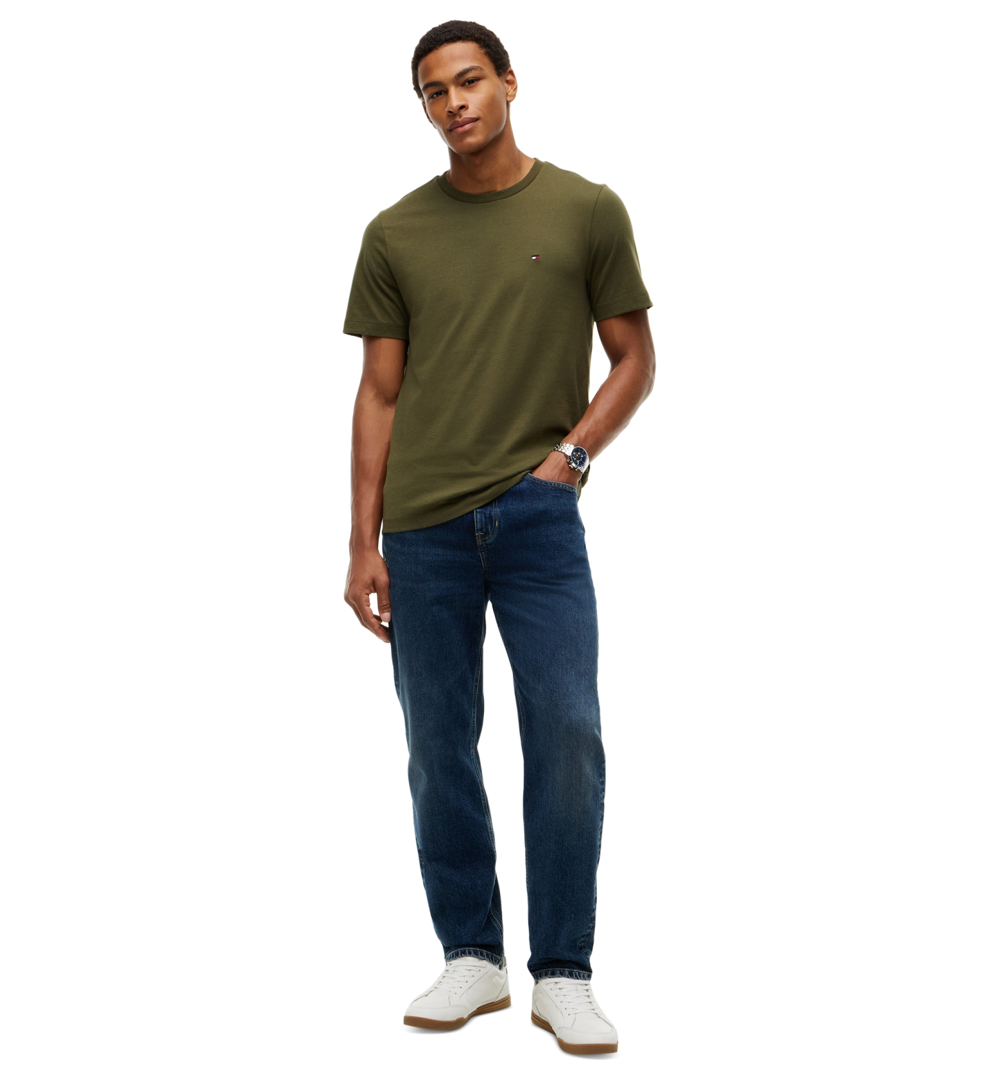 Tommy Hilfiger Men's Essential Regular-Fit T-Shirt - Huntsman Green