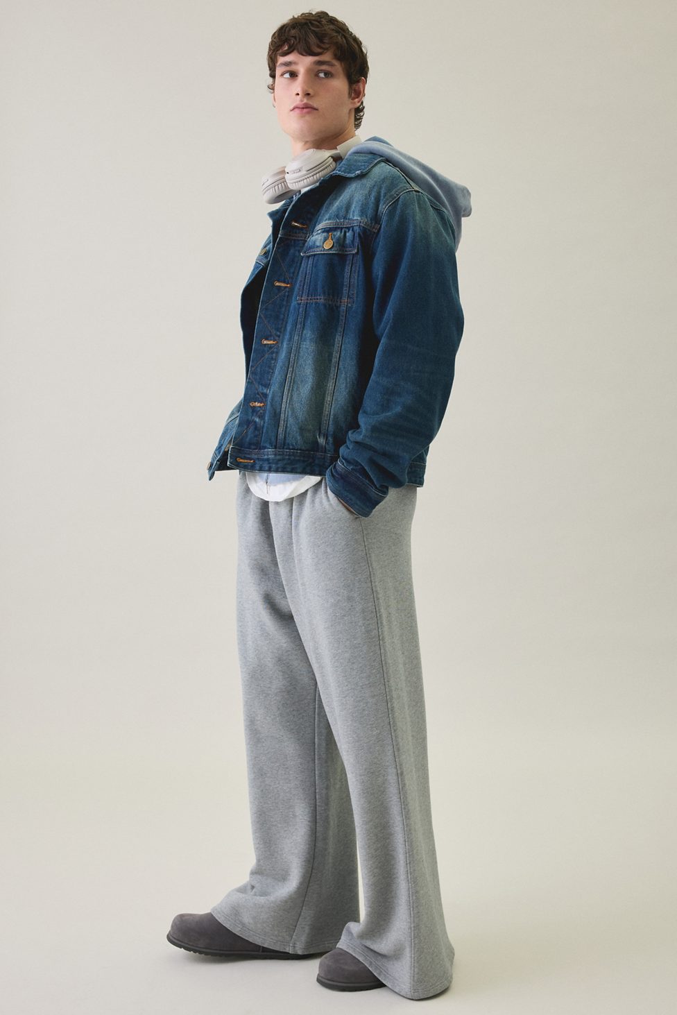 Standard Cloth Flare Sweatpants - Grey