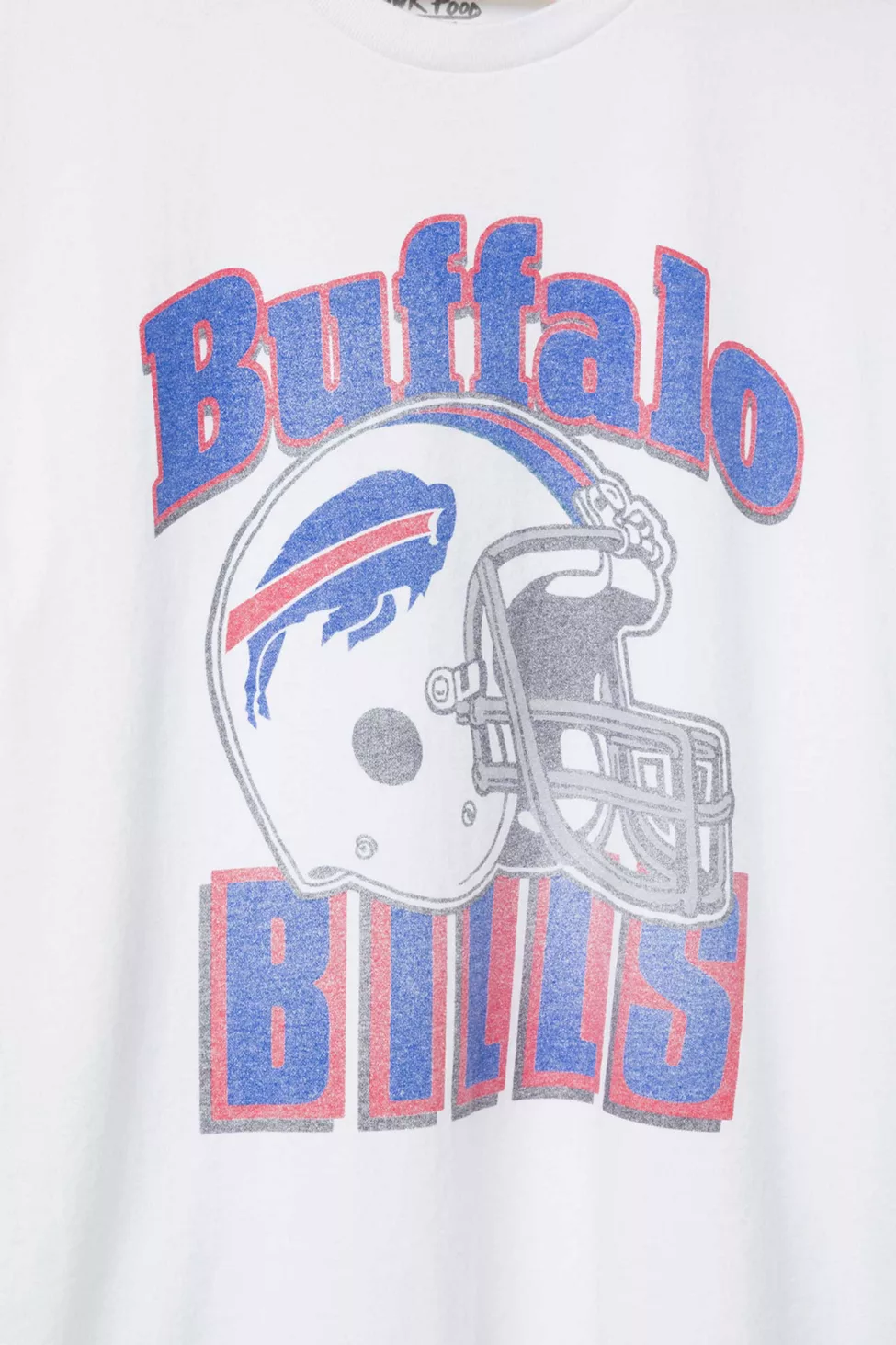 Junk Food NFL Throwback Helmet Flea Market Tee - Buffalo Bills