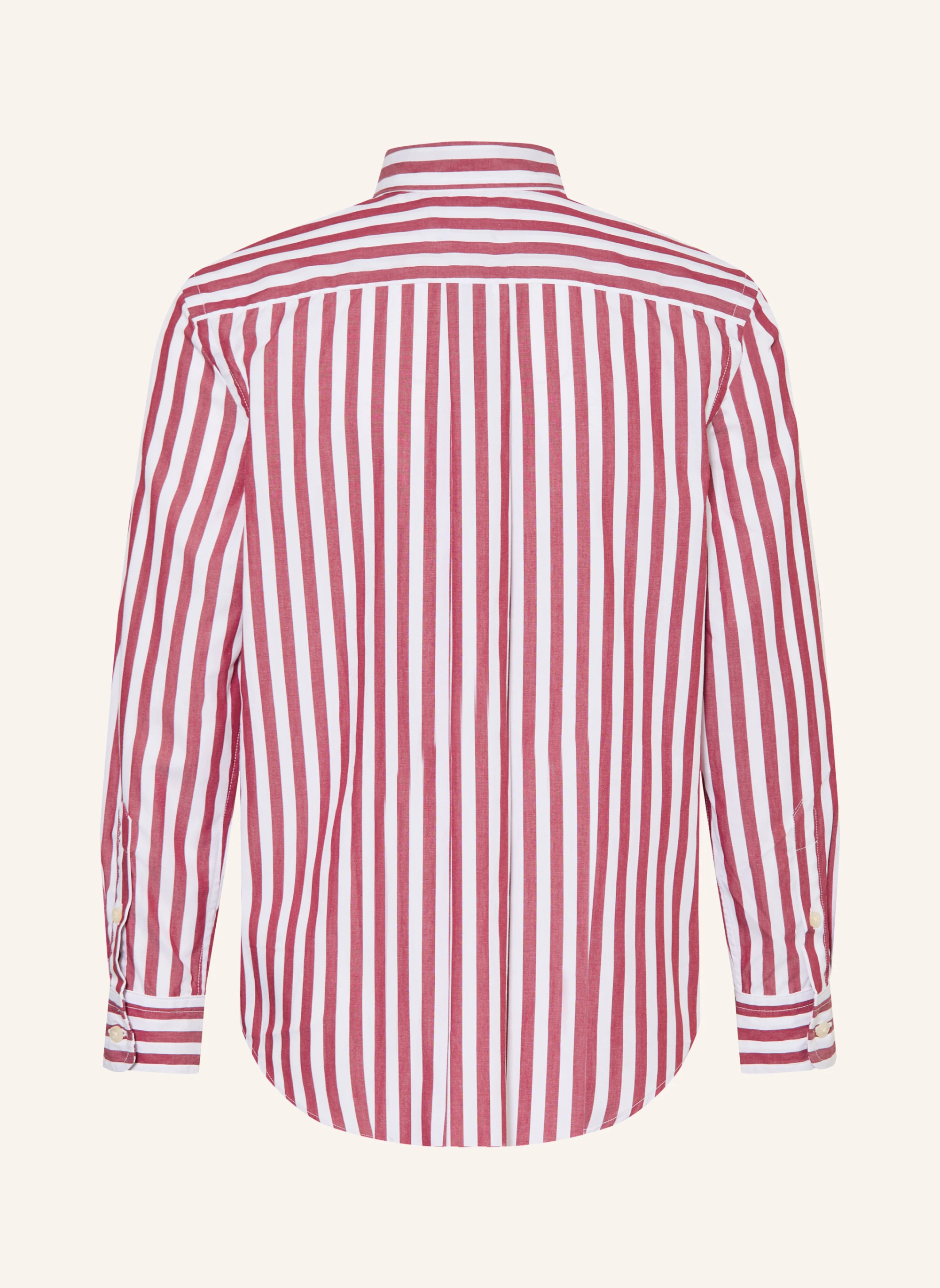 POLO RALPH LAUREN Hemd – DUNKELROT / WEISS