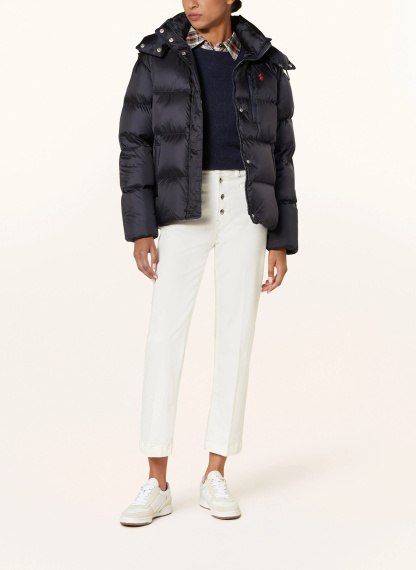 POLO RALPH LAUREN Daunenjacke mit abnehmbarer Kapuze – DUNKELBLAU
