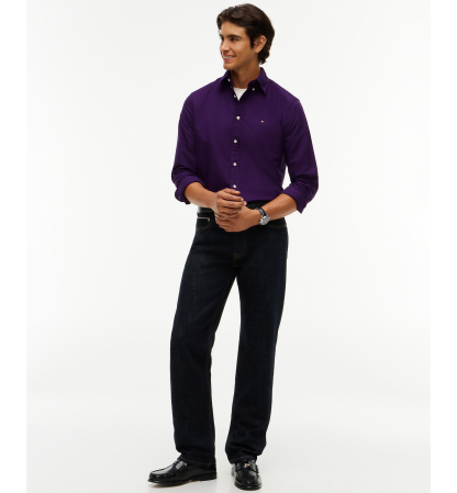 Tommy Hilfiger Men's Heritage Regular-Fit Oxford Shirt - Purple Sapphire