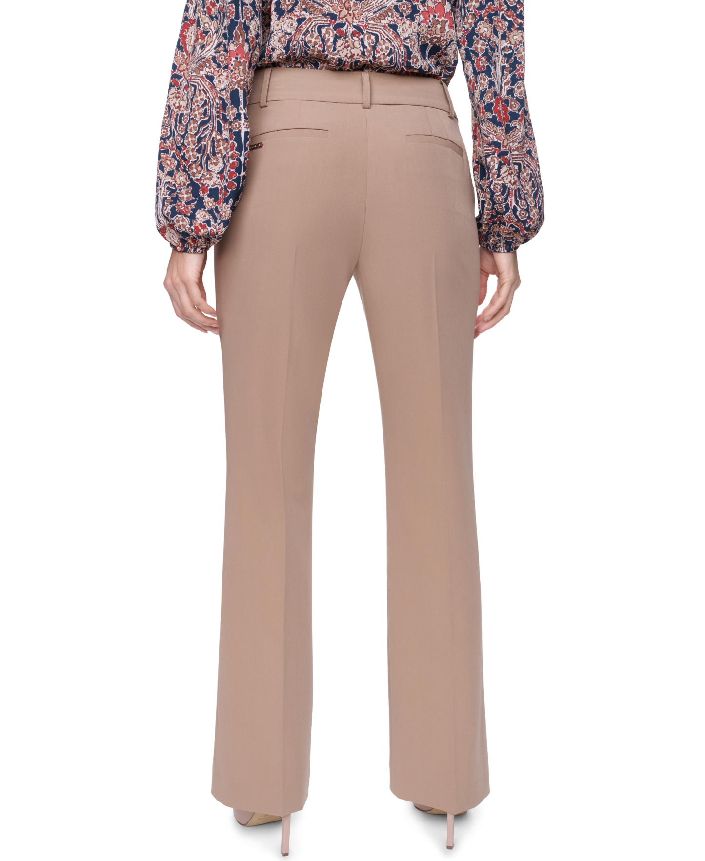 Tommy Hilfiger Women's Sutton Mid-Rise Bootcut Pants - Tigers Eye