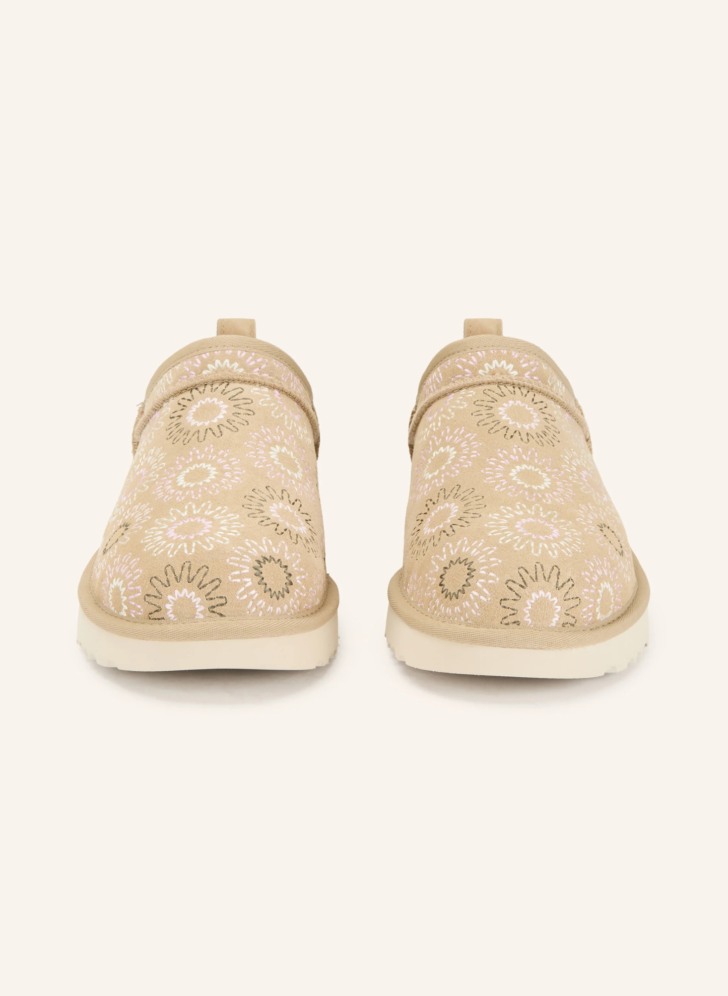 UGG Slipper CLASSIC MICRO SUN STITCH – BEIGE / ROSA / CREME
