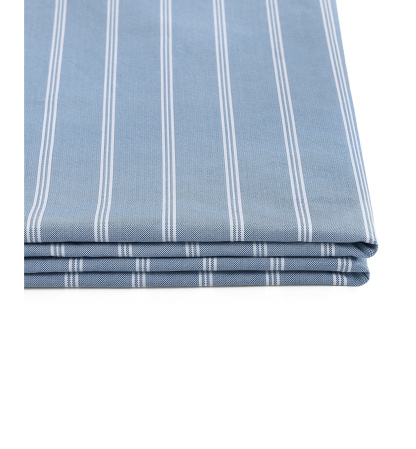 Tommy Hilfiger Printed 200-Thread Count Cotton Percale Sheet Set - Effortless Stripe Blue