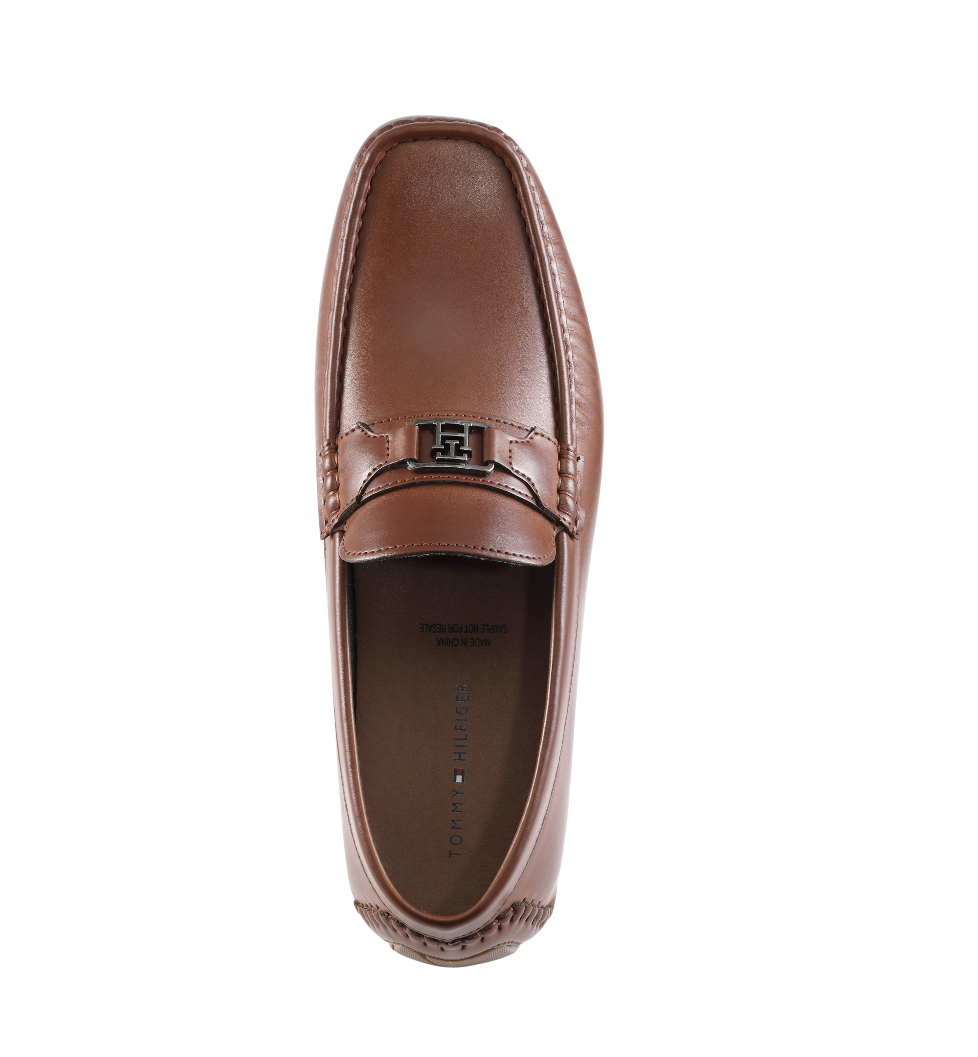 Tommy Hilfiger Men's Attle Moc Toe Driving Loafers - Medium brown