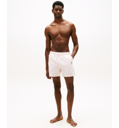 Tommy Hilfiger Men's Drawstring Zip Pocket Swim Trunks - Delicate Petal