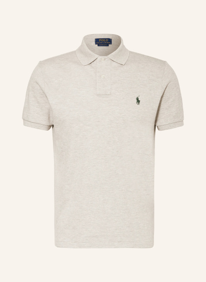 POLO RALPH LAUREN Piqué-Poloshirt Custom Slim Fit – HELLGRAU (1)