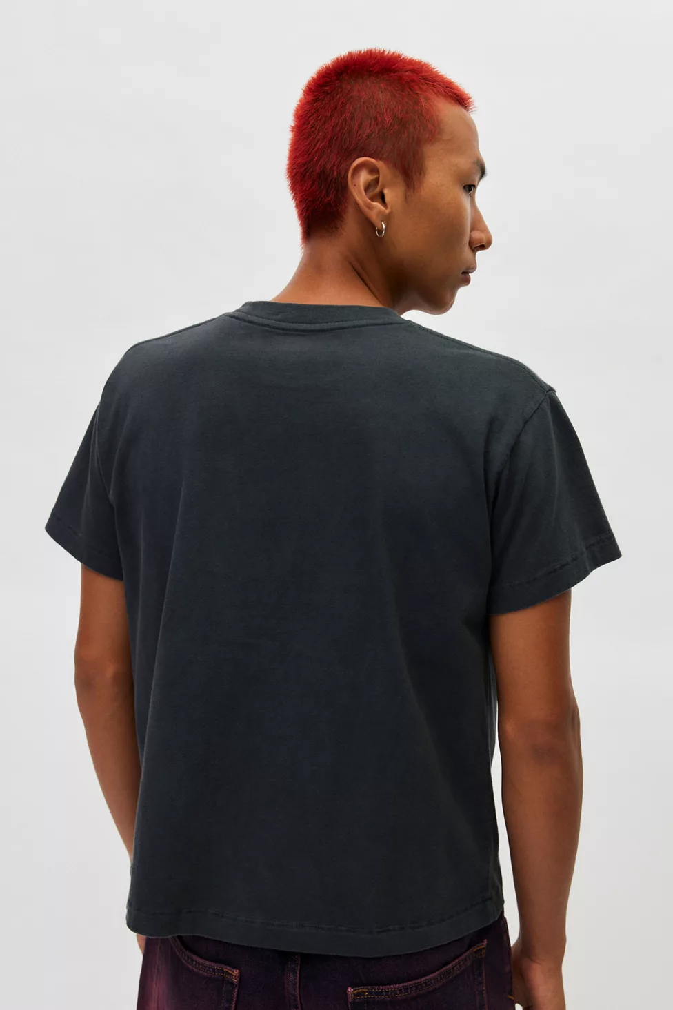 BDG Bonfire Cropped Tee - Black