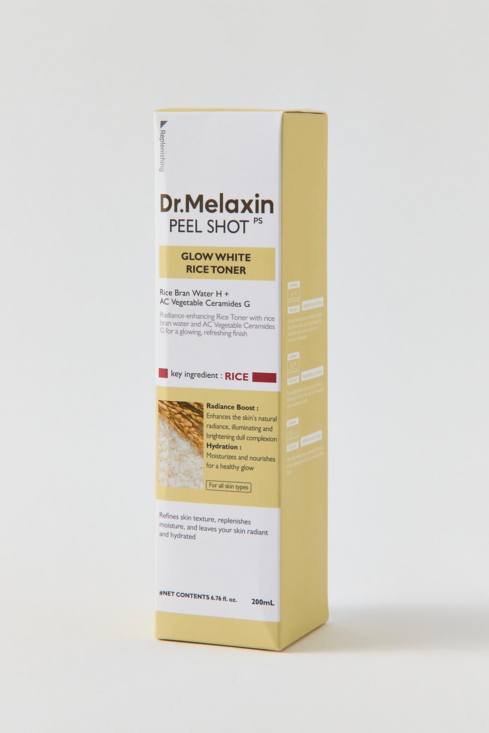 Dr. Melaxin Peel Shot Glow White Rice Toner - White