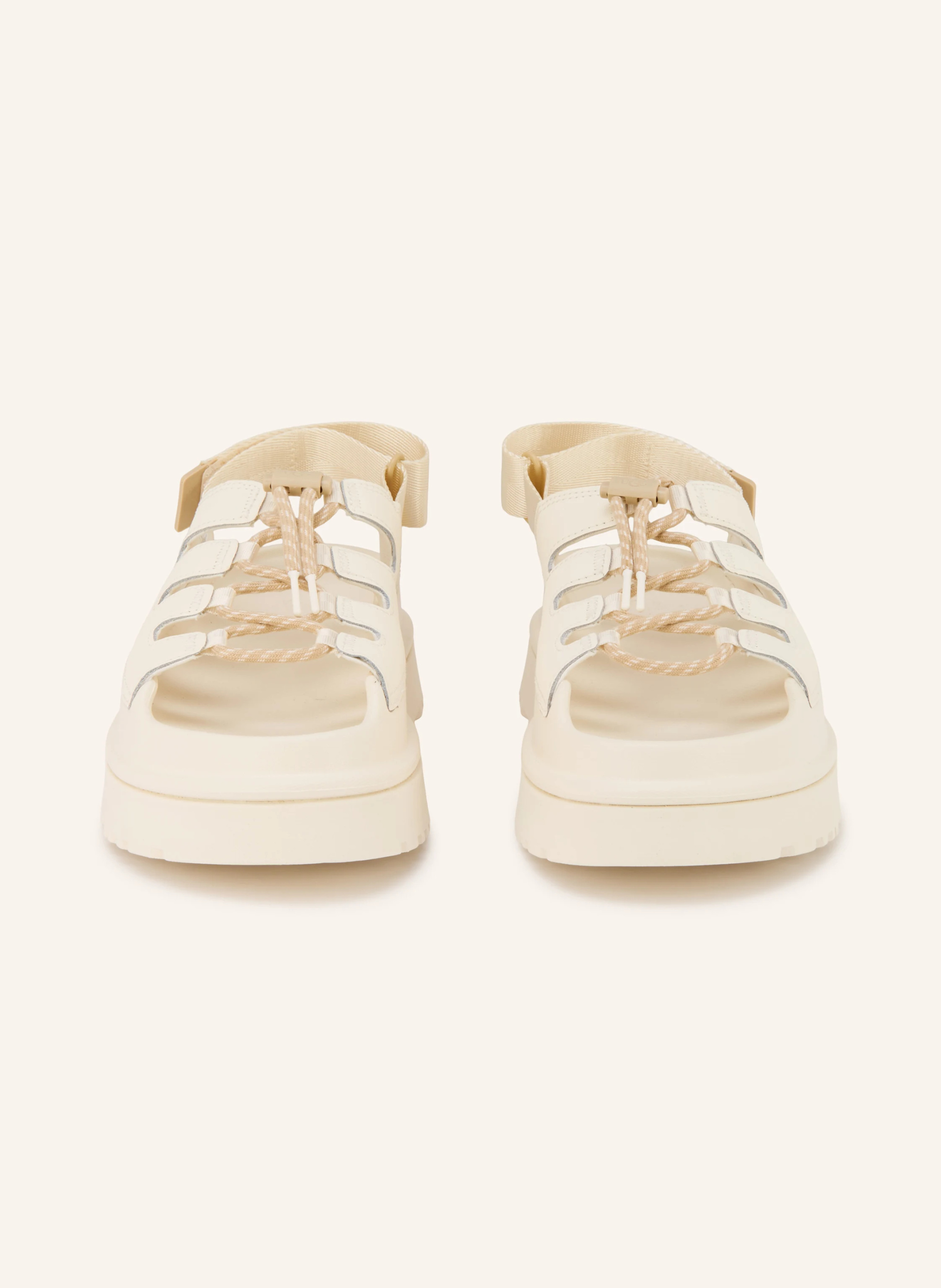 UGG Plateau-Sandalen GOLDENGLOW TOGGLE – WEISS