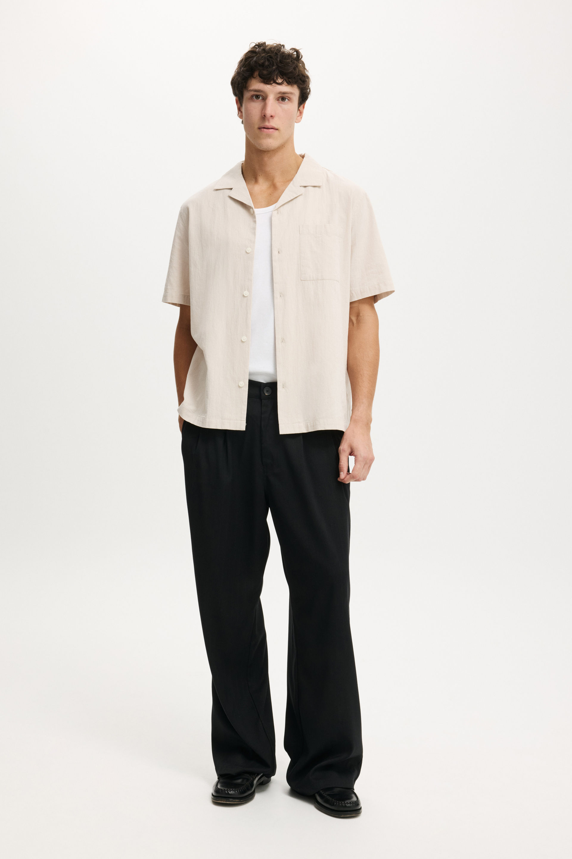 Riviera Short Sleeve Shirt, TAUPE - example image 2