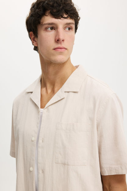 Riviera Short Sleeve Shirt, TAUPE - example image 4