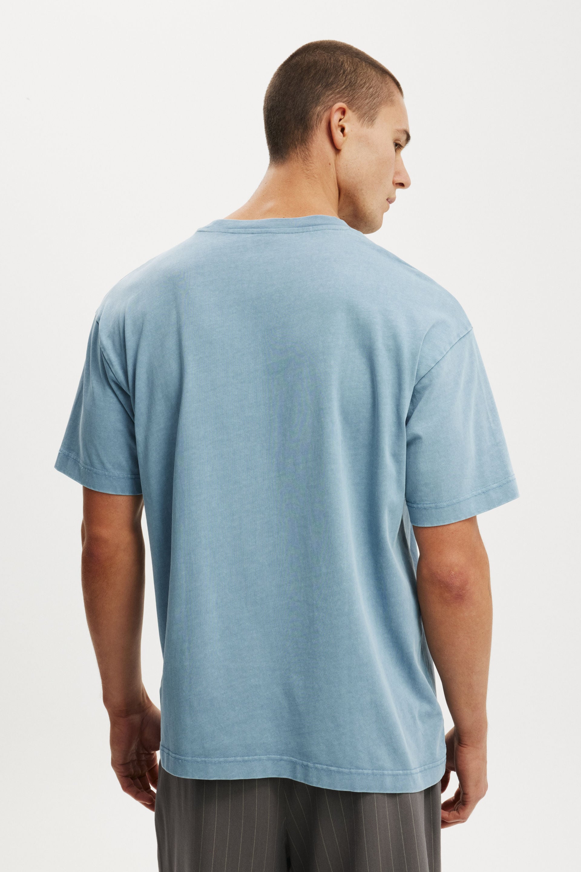 Box Fit T-Shirt, CHALK BLUE WASH - example image 3