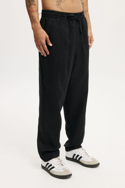 Linen Pant, BLACK - example image 2