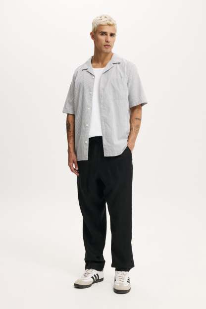 Linen Pant, BLACK - example image 1
