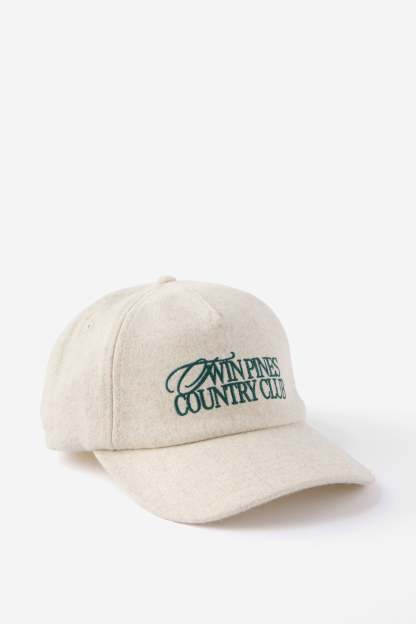 5 Panel Hat, BONE TEXTURE/TWIN PINES COUNTRY CLUB - example image 2