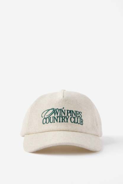 5 Panel Hat, BONE TEXTURE/TWIN PINES COUNTRY CLUB - example image 1