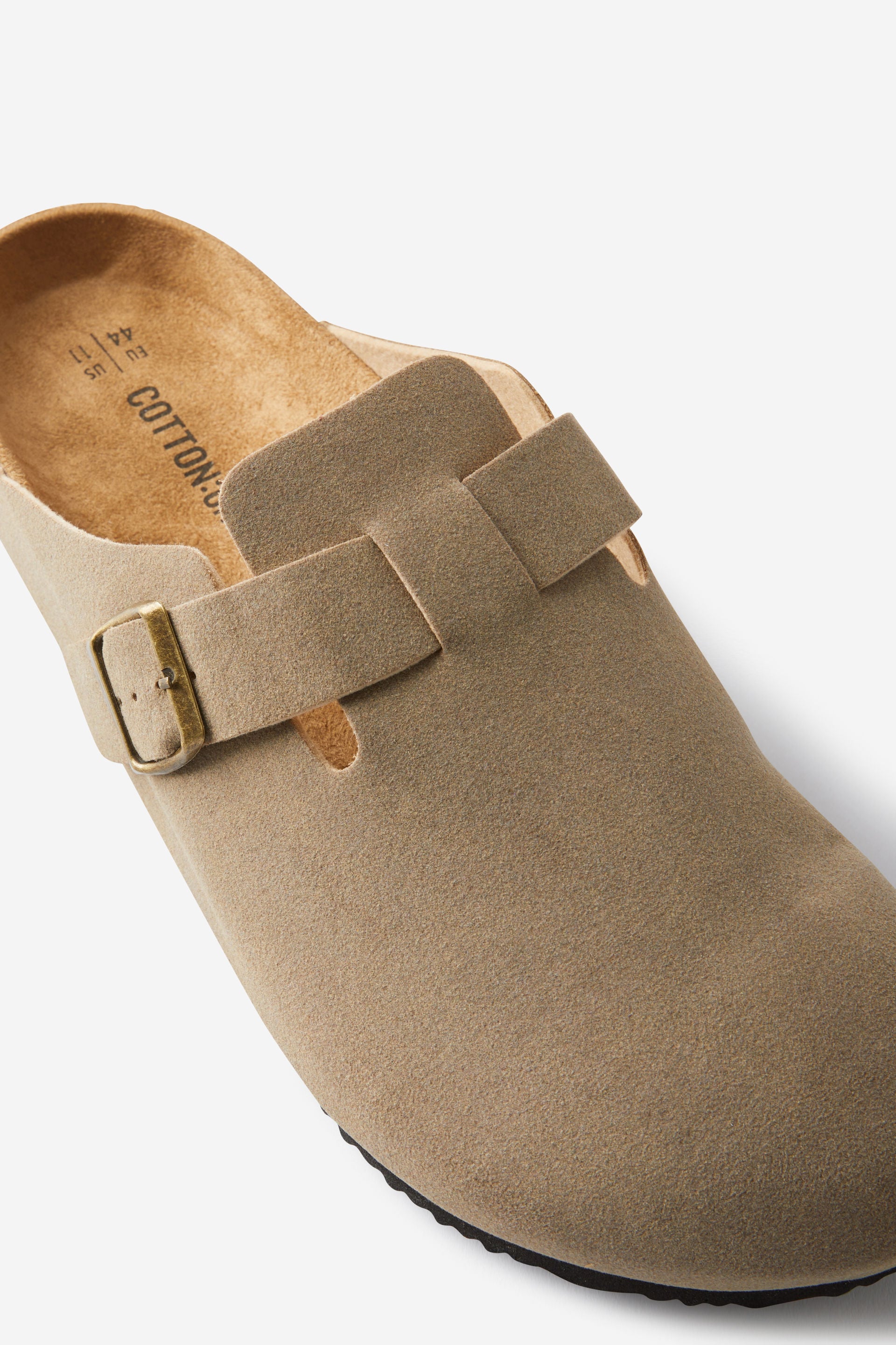 Closed Toe Buckle Slide, TAUPE - example image 2
