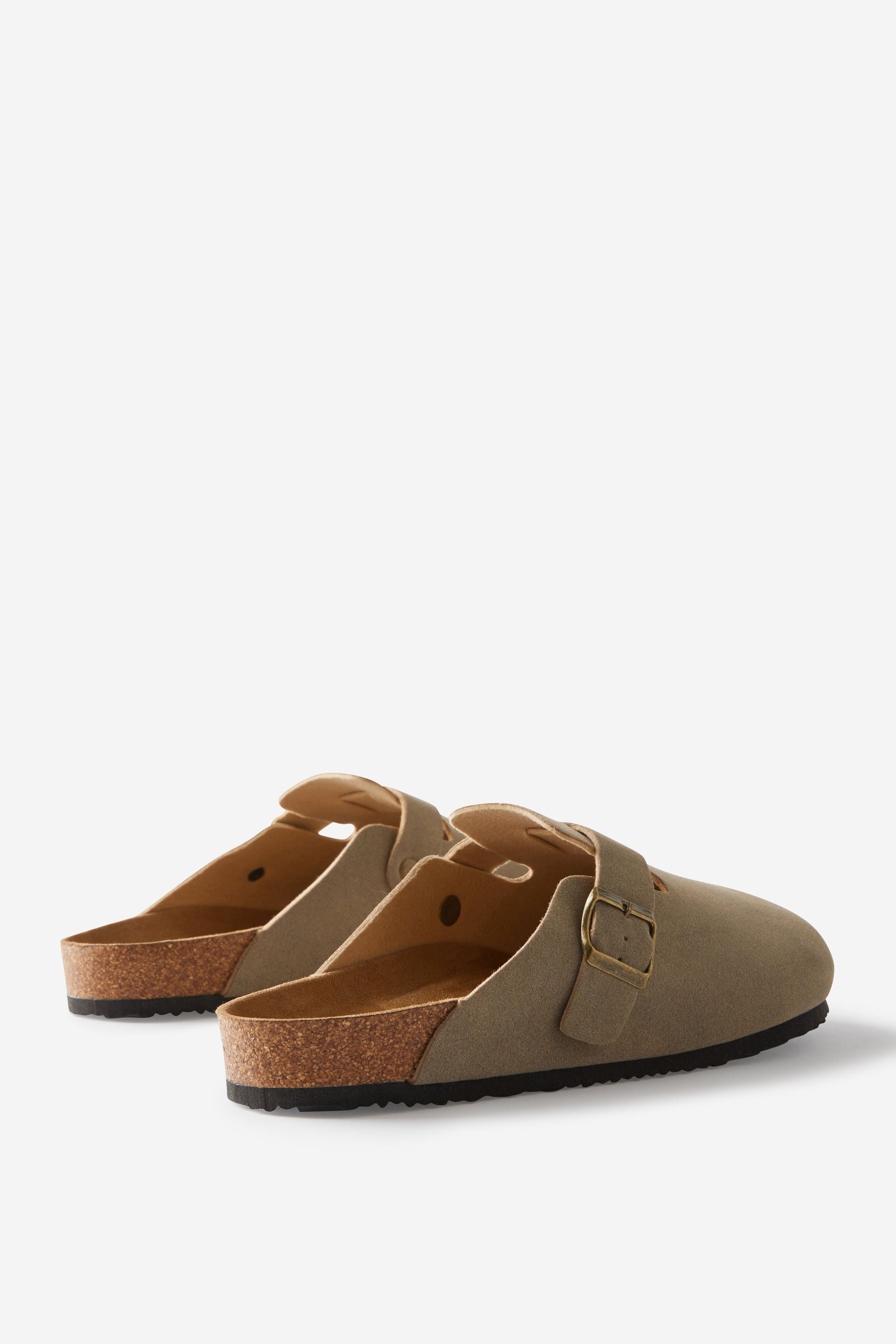Closed Toe Buckle Slide, TAUPE - example image 3