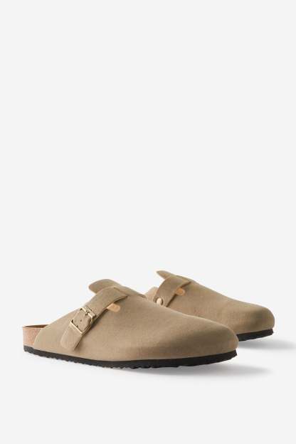 Closed Toe Buckle Slide, TAUPE - example image 4