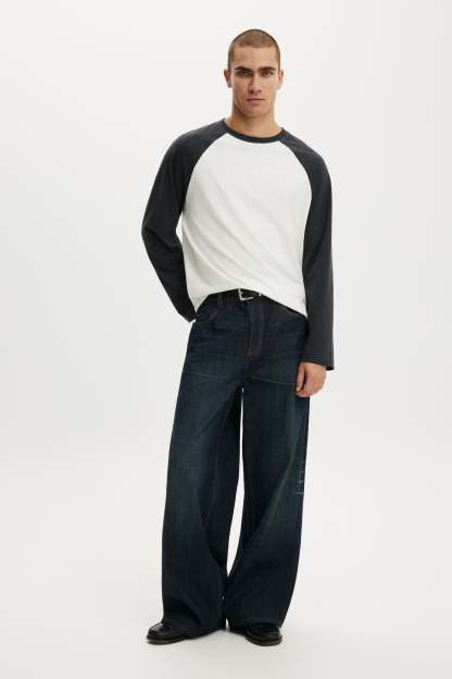 Super Baggy Jean, SELVEDGE WORN BLUE - example image 1