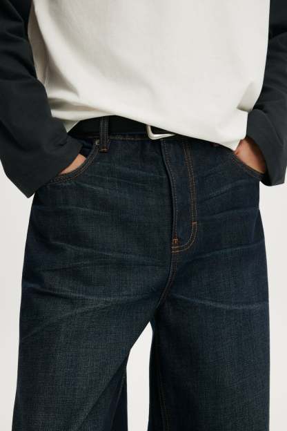 Super Baggy Jean, SELVEDGE WORN BLUE - example image 4