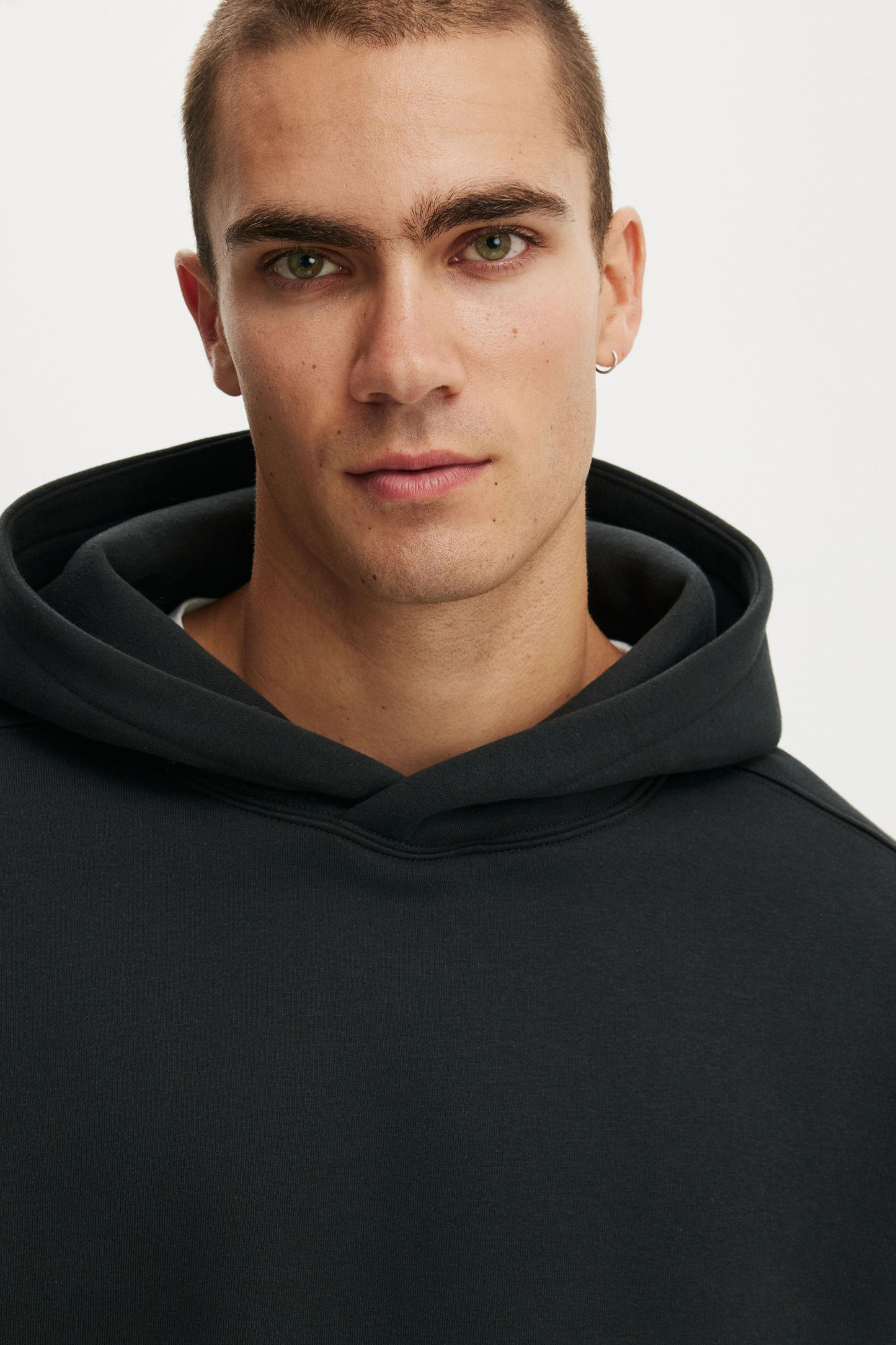Box Fit Hoodie, WASHED BLACK - example image 4