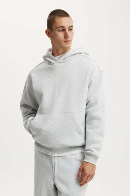 Box Fit Hoodie, GREY MARLE - example image 2