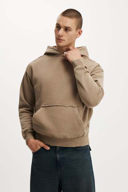 Box Fit Hoodie, TAUPE WASH - example image 2