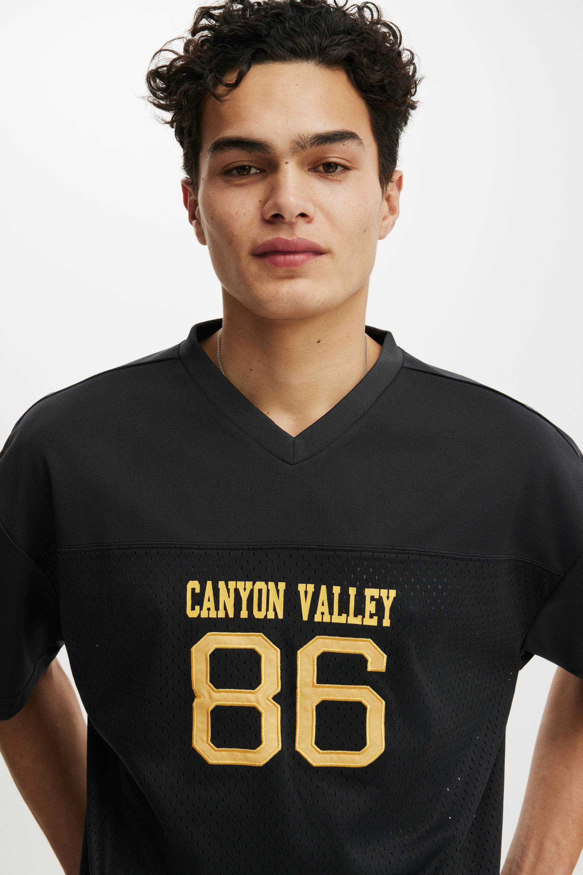 Football Jersey, WASHED BLACK / CANYON VALLEY - example image 4