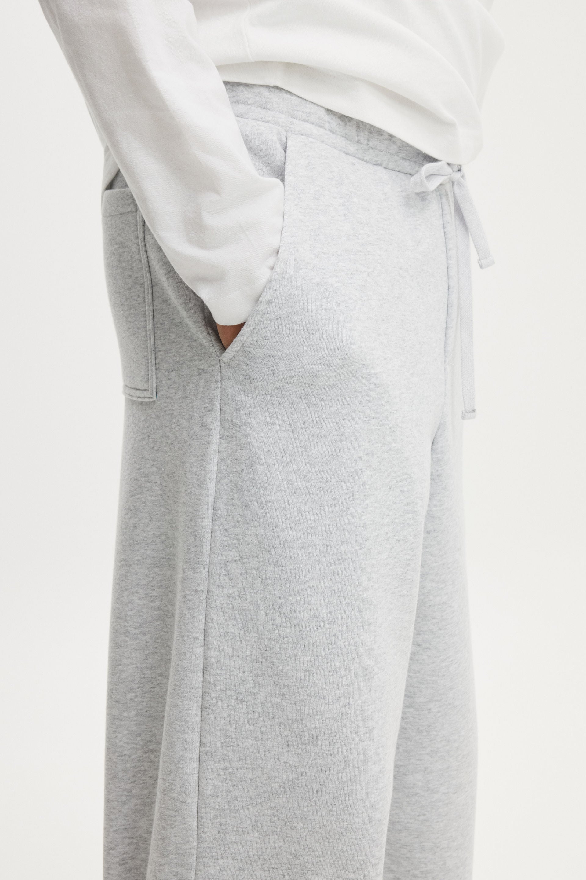 Super Baggy Track Pant, GREY MARLE - example image 3