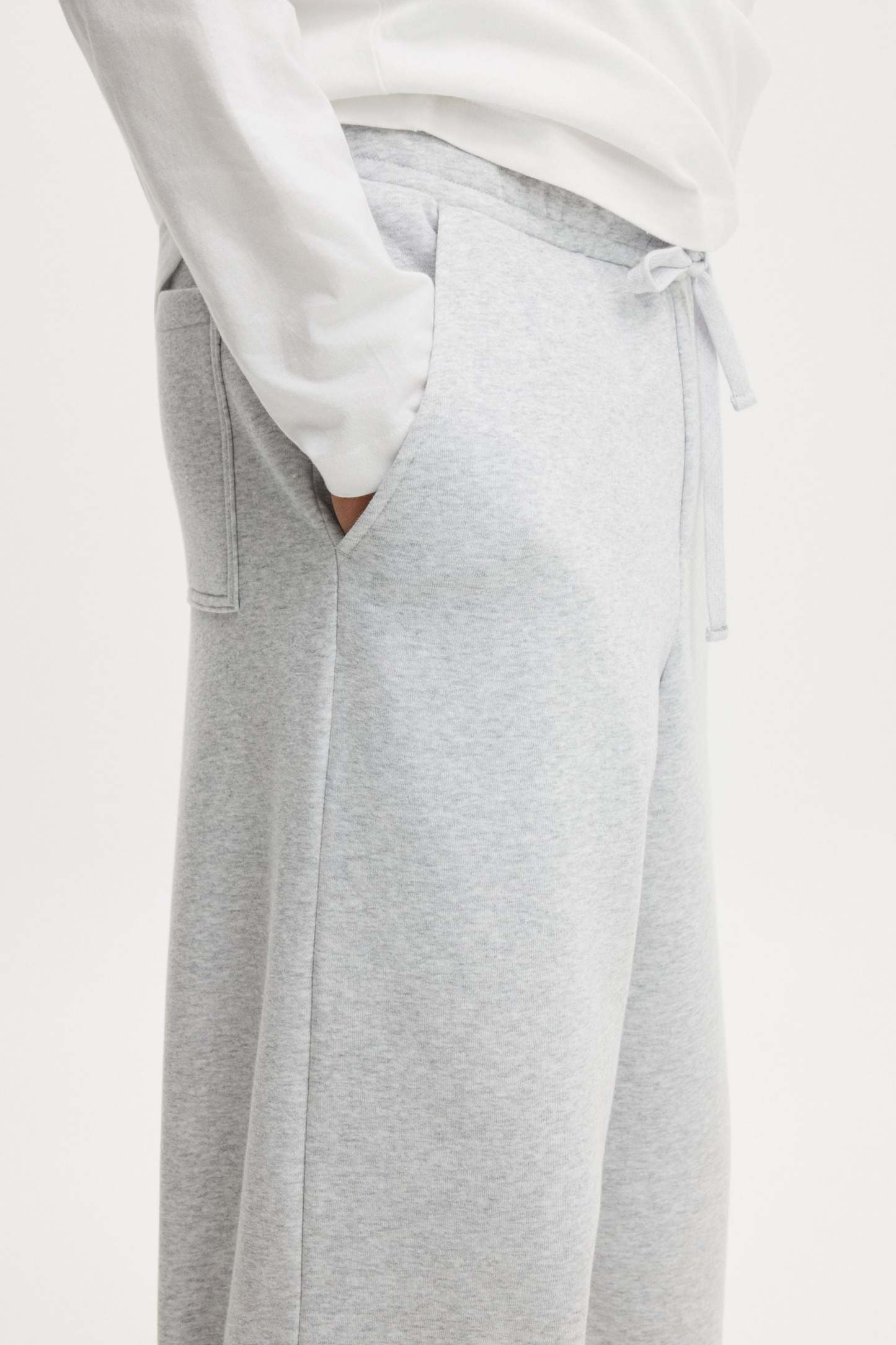 Super Baggy Track Pant, GREY MARLE - example image 3
