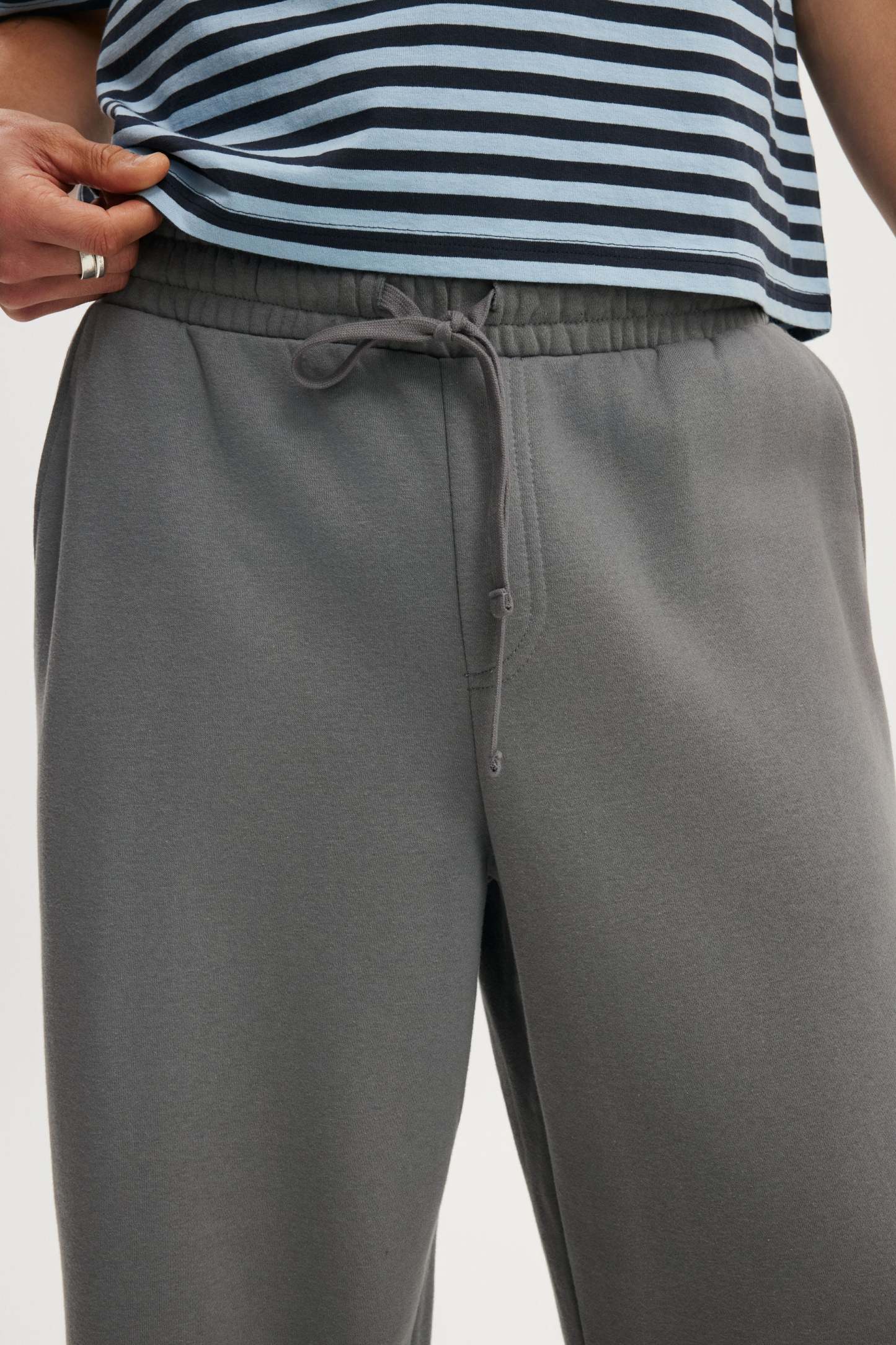 Super Baggy Track Pant, SLATE STONE - example image 3
