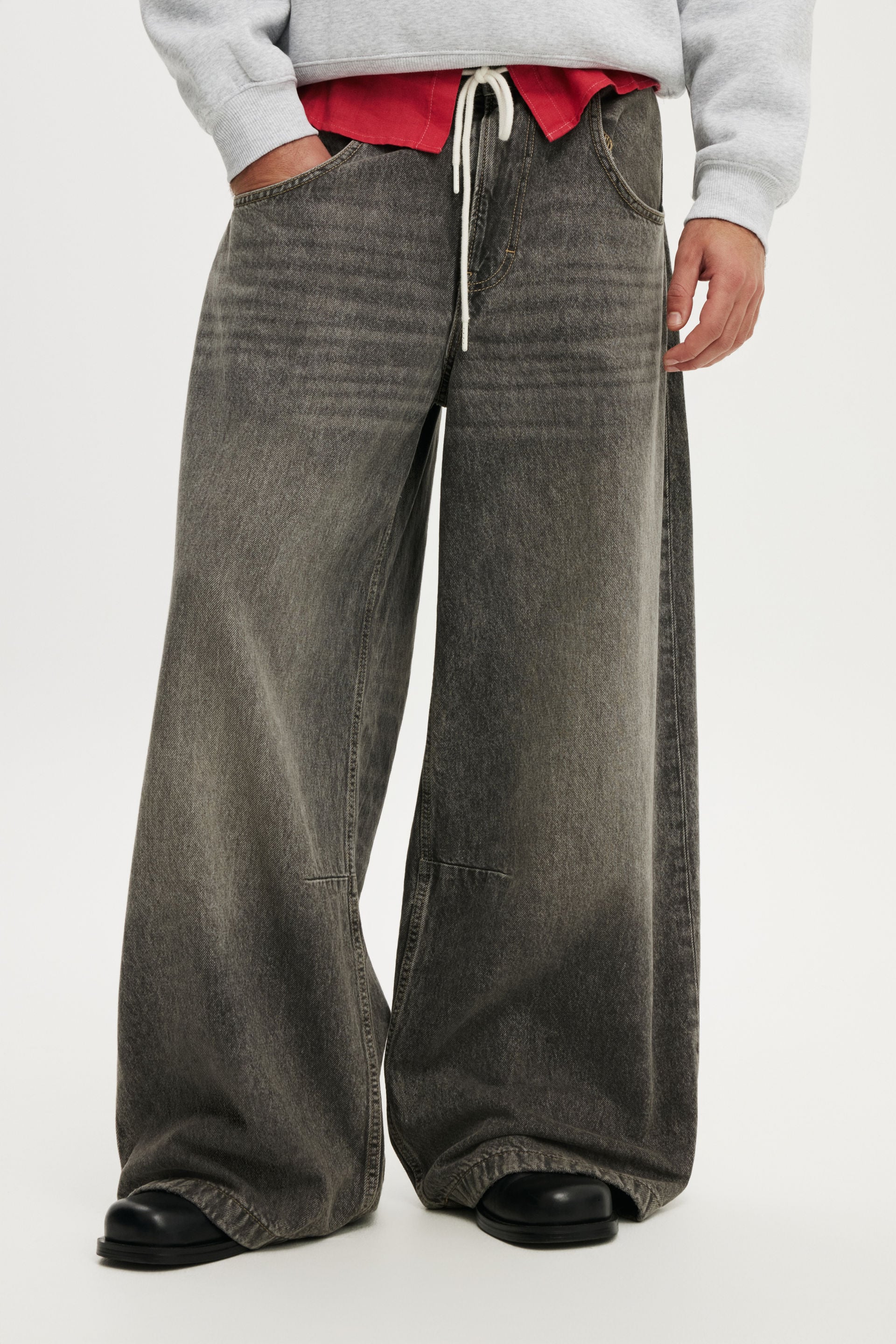 Y2k Super Baggy Jean, ARCHIVES GREY - example image 2