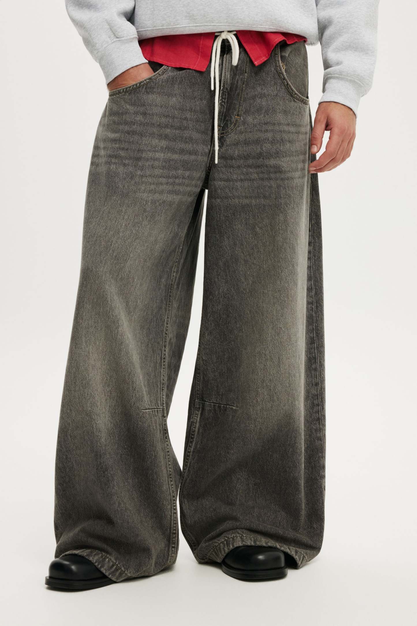 Y2k Super Baggy Jean, ARCHIVES GREY - example image 2
