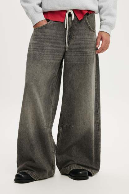 Y2k Super Baggy Jean, ARCHIVES GREY - example image 2