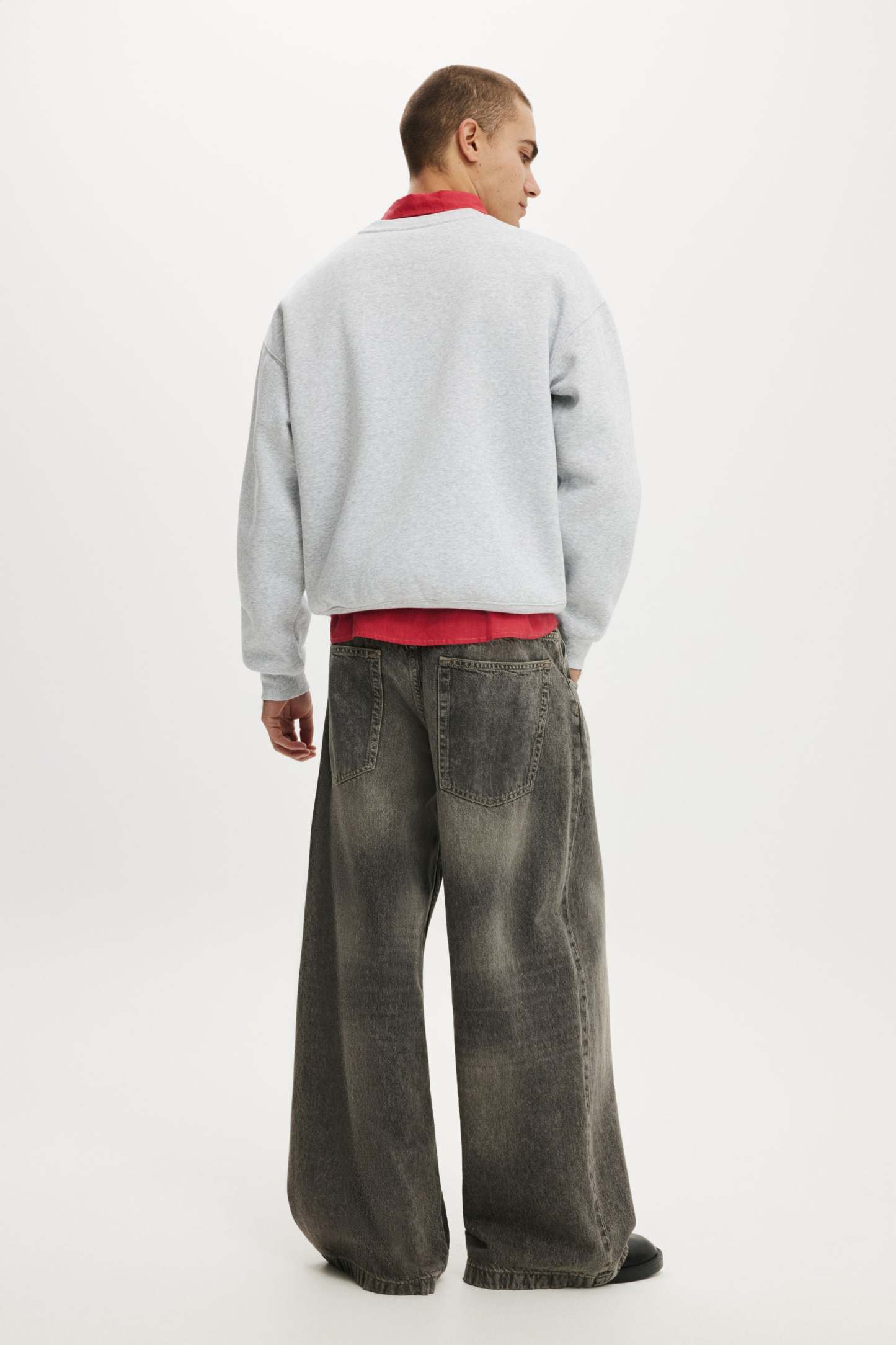 Y2k Super Baggy Jean, ARCHIVES GREY - example image 3