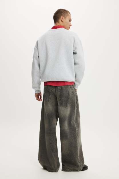 Y2k Super Baggy Jean, ARCHIVES GREY - example image 3