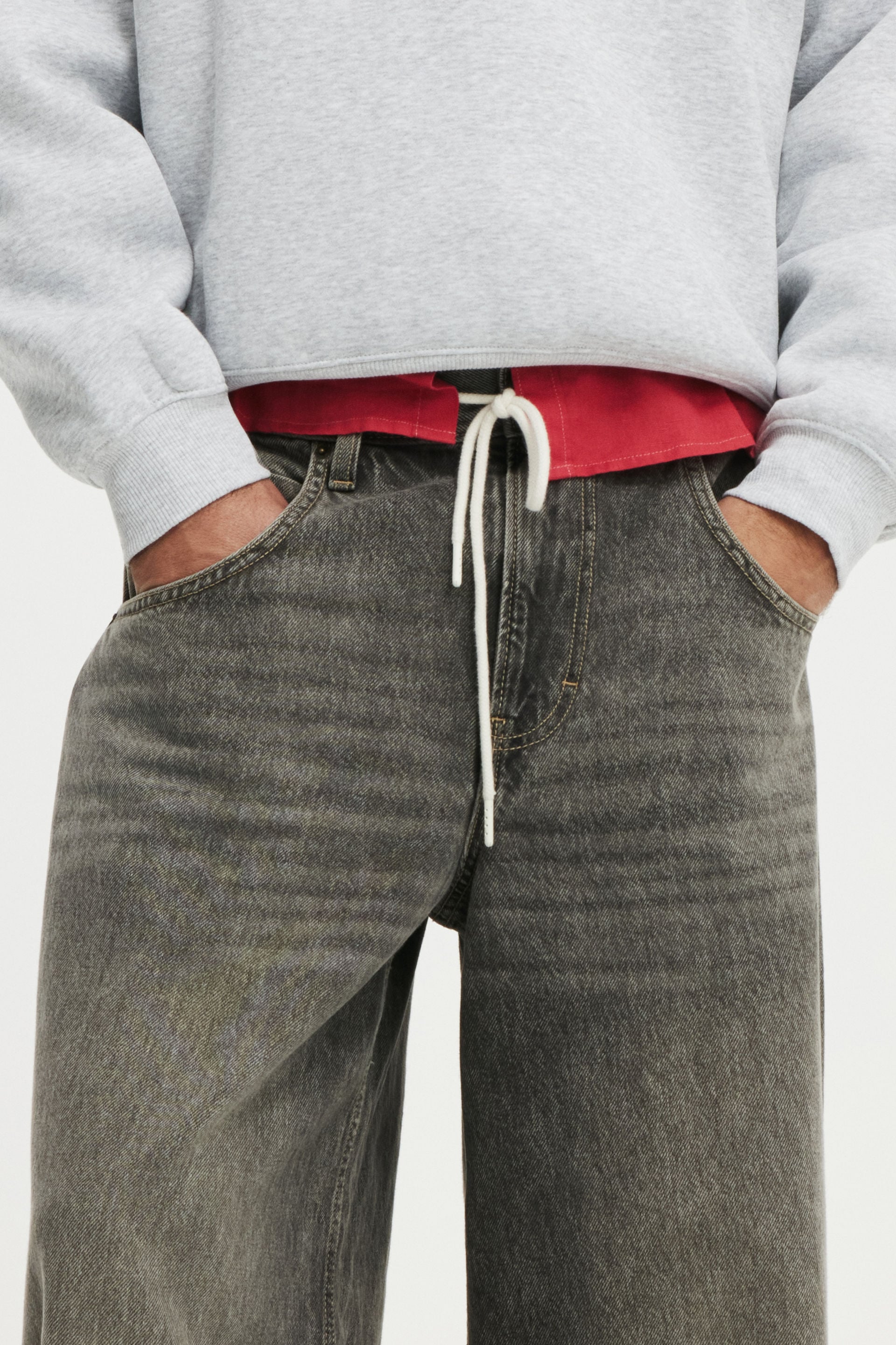 Y2k Super Baggy Jean, ARCHIVES GREY - example image 4