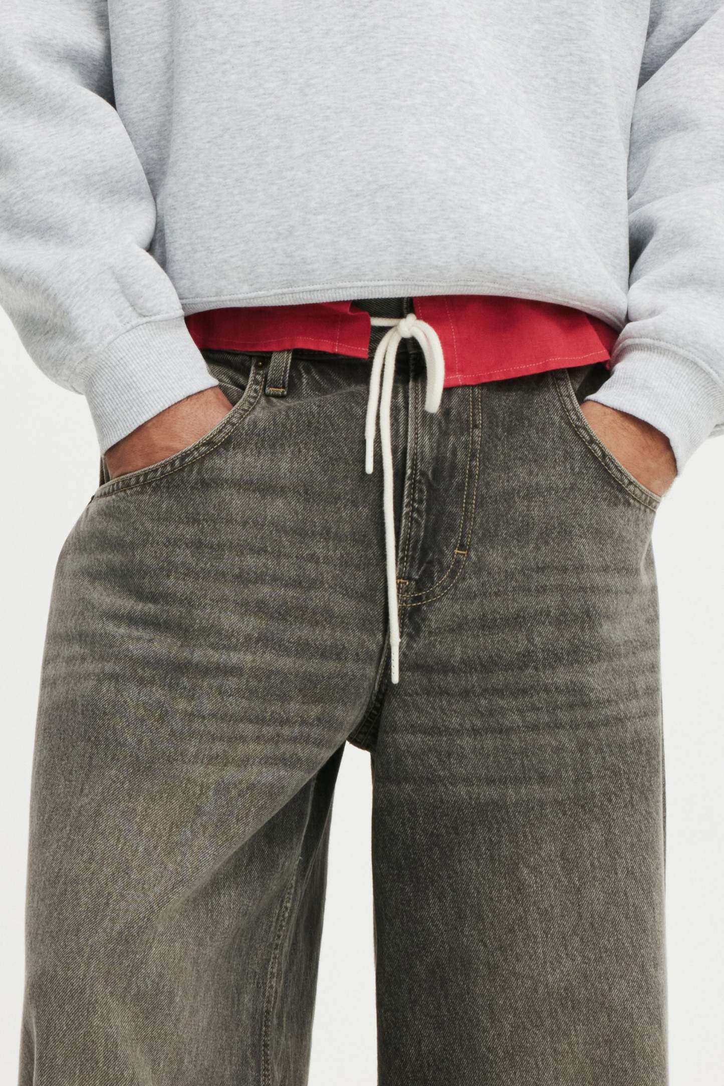Y2k Super Baggy Jean, ARCHIVES GREY - example image 4