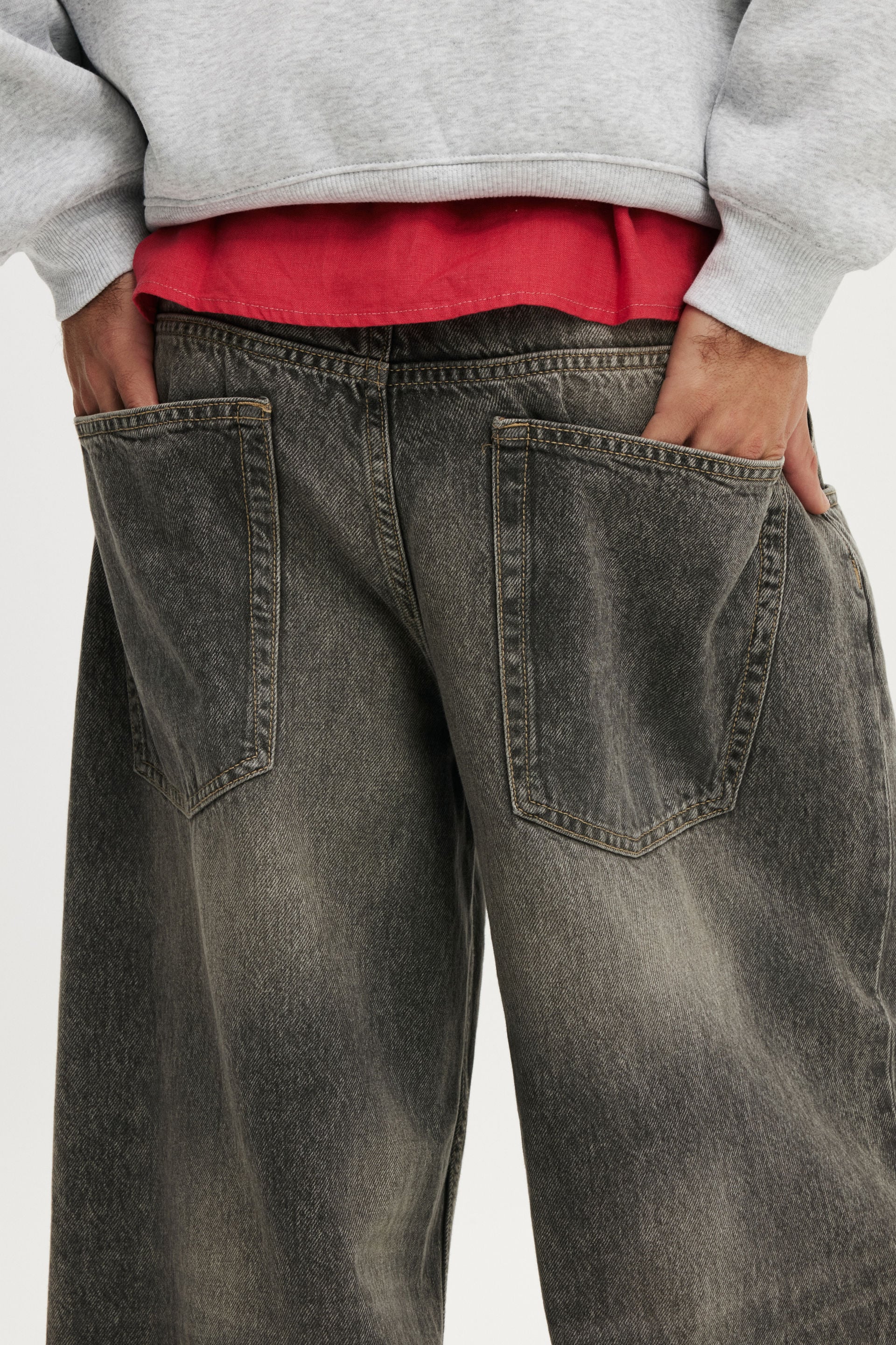 Y2k Super Baggy Jean, ARCHIVES GREY - example image 5