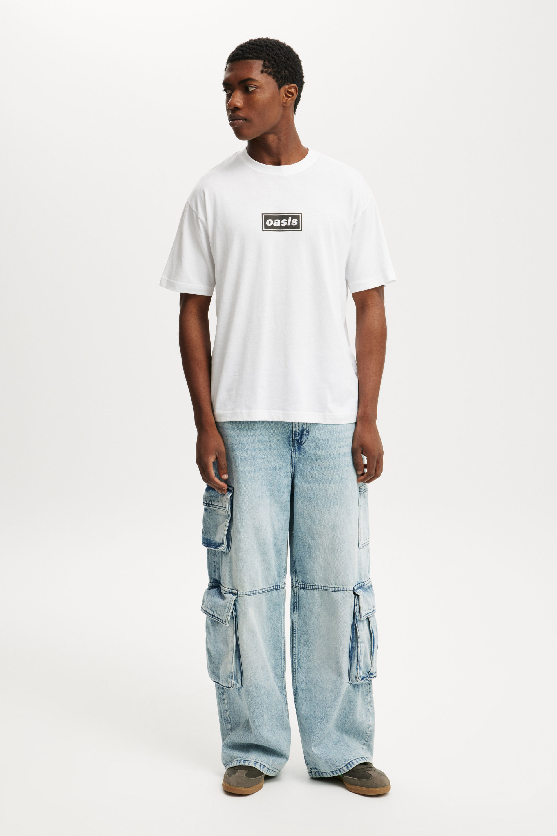Loose Fit Oasis T-Shirt, LCN OAS WHITE / OASIS - SOUND SYSTEM - example image 2