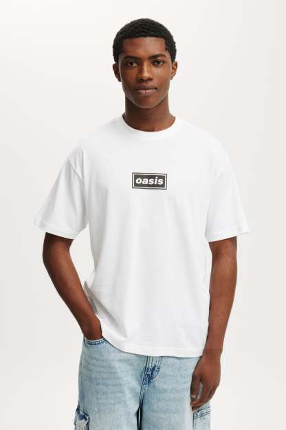 Loose Fit Oasis T-Shirt, LCN OAS WHITE / OASIS - SOUND SYSTEM - example image 1