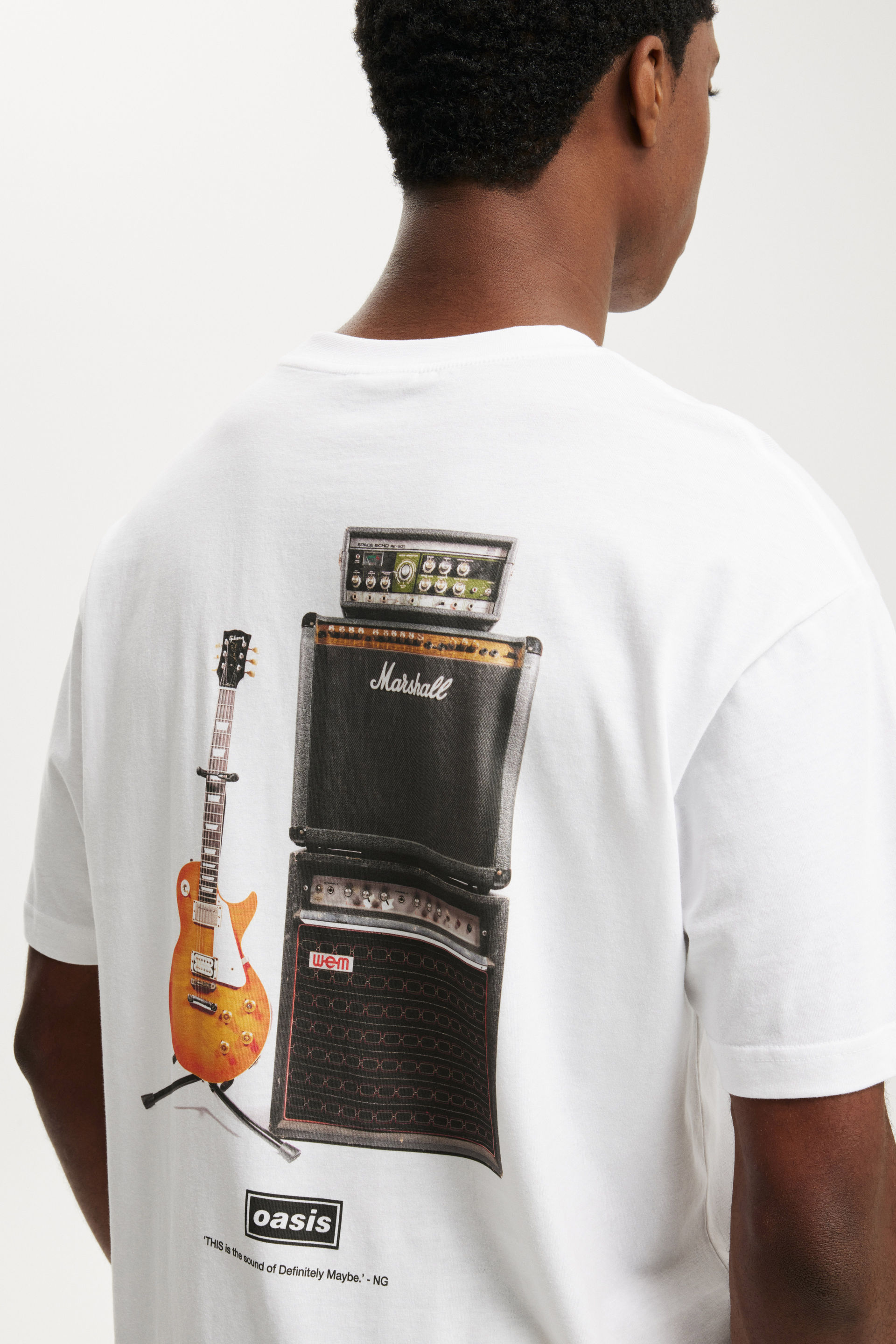 Loose Fit Oasis T-Shirt, LCN OAS WHITE / OASIS - SOUND SYSTEM - example image 4