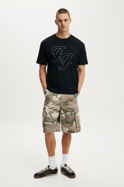 Everyday Fit Exclusive Music T-Shirt, LCN MT BLACK / FOO FIGHTERS - LOGO - example image 2