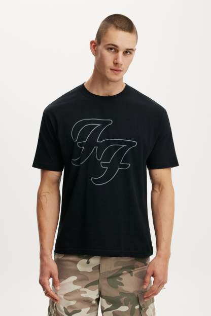 Everyday Fit Exclusive Music T-Shirt, LCN MT BLACK / FOO FIGHTERS - LOGO - example image 1